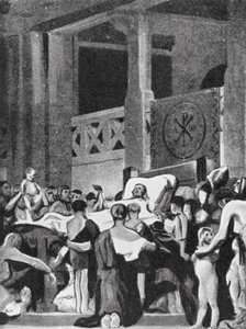 圣热纳维耶夫之死》（石版画）