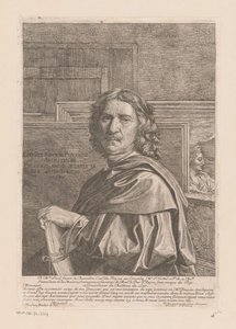 尼古拉-普桑肖像 作者 尼古拉斯·普桑（Nicolas Poussin）