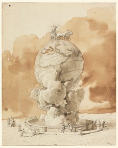 在巴黎广场上建立公共纪念碑的设计 作者 Jean Pierre Louis Laurent Houël