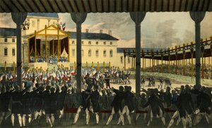 香榭丽舍大街大会的内部视图，1815年，1921年。