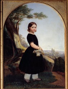 小女孩的肖像 (Esther Debost) Esther Debost，艺术家的表弟。 Hippolyte Lazerges (1817-1887) 1843 年作画。 0,81x0,61 m 鲁昂，美术博物馆