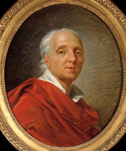 Siecle des Lumieres：“丹尼斯·狄德罗（1713-1784）的肖像，作家和哲学家”，让·西蒙·贝泰勒米（1743-1811）的绘画，1784 年，尺寸 0.55 x 0.46 m。 巴黎，卡纳瓦莱博物馆