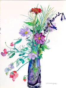 杰里的花瓶》，2010 年（纸上水彩和墨水）