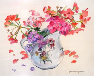 利摩日的春暖花开 Du Barry Creamer（纸上水彩和墨水）