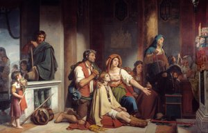 祈愿圣母团体体弱多病祈祷圣母。 Victor Schnetz (1787-1870) 1831 年作画。 2,82x4,90 m 作者 让·维克多·施耐茨