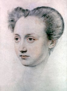 玛丽-图谢（1549-1638），法国国王查理九世的情妇，约1570年（画）。 作者 让·德·考特