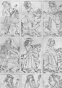 十五世纪的里昂尼西亚扑克牌》，1903年 作者 让·德·戴尔