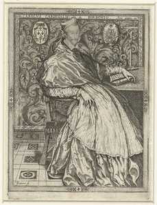 卡雷尔-范-波旁红衣主教肖像
Carolus Cardinalis a Borbonio 公元 28 年 作者 让·德·古尔蒙（一）