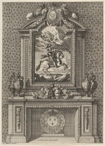 壁炉上画有路易十四的烟囱，出自《大化学家》，约1644-66年。