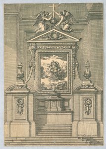 祭坛设计，选自 "Autels et Retables" (Autels et Retables) 作者 让·勒·波特