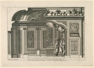 法式凹室设计，选自 "Alcoves à le Francoise" (法式凹室)