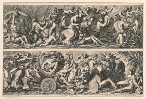 两幅楣画，选自 "Frises Feuillages et Autres Ornemens