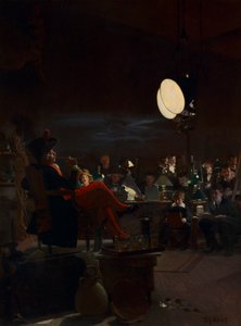 夜课》，约 1881 年（木板油画）