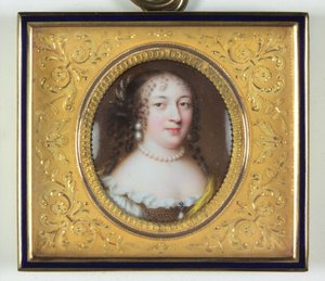 A lady called Madame de Louvois (enamel)