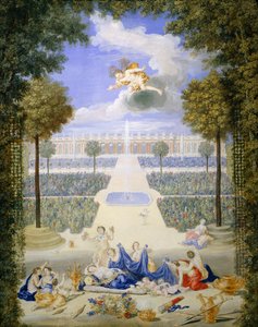 法国，凡尔赛宫，大特里亚农宫的花坛，让·科泰尔 (Jean Cotelle)