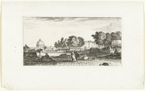 巴黎荣军院圆顶视图 Vues de Paris（系列名称） 巴黎风光（系列标题） 作者 weduwe François Chéreau (可能)
