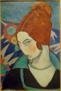 自画像，1916年 作者 珍妮（JeanneHébuterne）