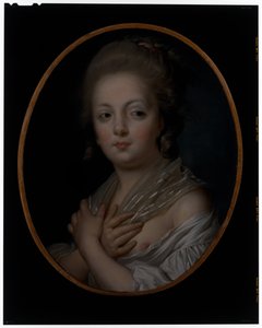 一位年轻女子在洗手间 作者 珍妮（Jeanne Philiberte Ledoux）