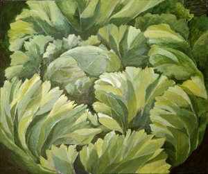 卷心菜，2013 年（丙烯酸画布）