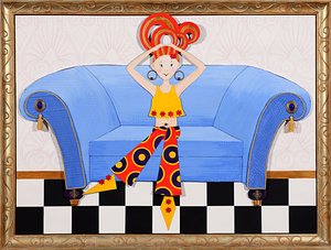 Divan Diva，2008（丙烯酸船上）