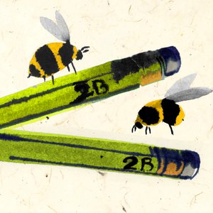 2B Or Not 2 Bee（水彩画）