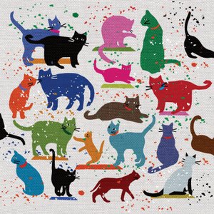 猫之恋》，2022 年（混合媒介）