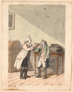 P.A.Heiberg 的 "De Vonner and de Vanner "中的一个场景。 作者 詹斯·尤尔