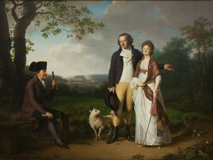 尼尔斯·瑞伯格（Niels Ryberg）和他的儿子约翰·克里斯蒂安（John Johan Christian）和他的Daughter妇恩格尔克（NéeFalbe），1797年
