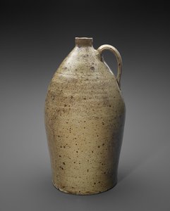 壶，C。 1866-1900（碱釉粗陶器） 作者 耶利米S.