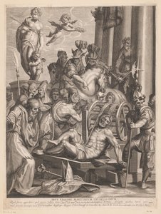 圣伊拉斯谟殉难
Divi Erasmi martyrium crudelissimum.(物品上的标题） 作者 保罗·韦罗内塞
