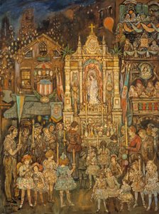 街头祠堂，1931年。 作者 杰罗姆·迈尔斯（Jerome Myers）