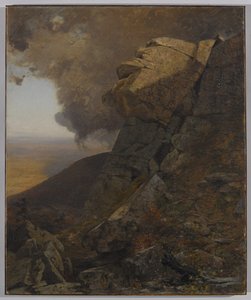 Kaatskills的悬崖，c.1863 作者 杰维斯·麦肯特（Jervis McEntee）