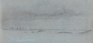 意大利风景题材的素描本，1869年。 作者 杰维斯·麦肯特（Jervis McEntee）