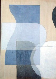 抽象2，约1938年（石膏板上的水粉画）。