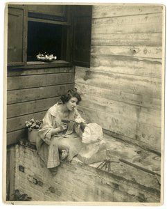 疯帽匠茶室的伊迪丝-昂格尔 作者 杰西·塔伯·比尔斯（Jessie Tarbox Beals）