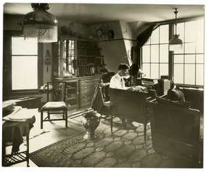 欧内斯特-汤普森-西顿，约1918年（明胶银照片）。 作者 杰西·塔伯·比尔斯（Jessie Tarbox Beals）