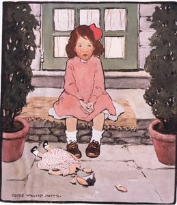 破碎的头颅和心灵（彩色石版画） 作者 杰西·威尔考克斯·史密斯