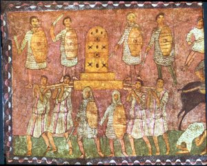 Eben-Ezer之战（石膏上的蛋彩画） 作者 Jewish School