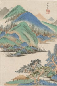 各种古代大师风格的风景：1669年杨胜风格