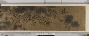 百鸟图（绢本水墨设色） 作者 江（后）廷喜