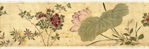 百花，1629（丝绸上的颜色）