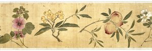 一百朵花，1929年（丝绸上的颜色）