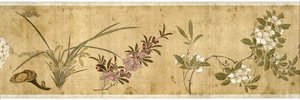 一百朵花，17世纪初（彩绘丝绸）（细节：另见207347-58）