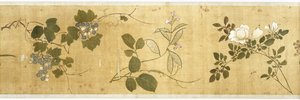 一百朵花，17世纪初（彩绘丝绸）（细节：另见207347-58）