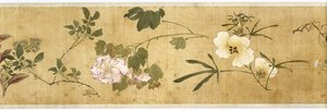 一百朵花，17世纪初（彩绘丝绸）（细节：另见207347-58）