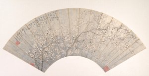 梅花，日期为1886年。 作者 金澜