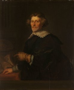 梅登法警、历史学家和诗人 Pieter Corneliszoon Hooft 的肖像 作者 约阿希姆·冯·桑德拉特（一）