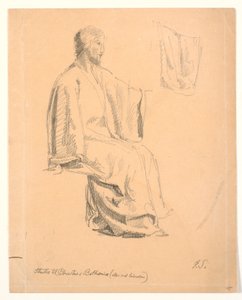 基督坐像研究 作者 Joakim Frederik Skovgaard