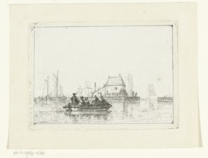 IJ 河上载客的划艇 作者 琼伯格