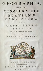 琼-布劳（1596-1673）的地图集Atlas Maior, sive cosmografphiae Blaviana。